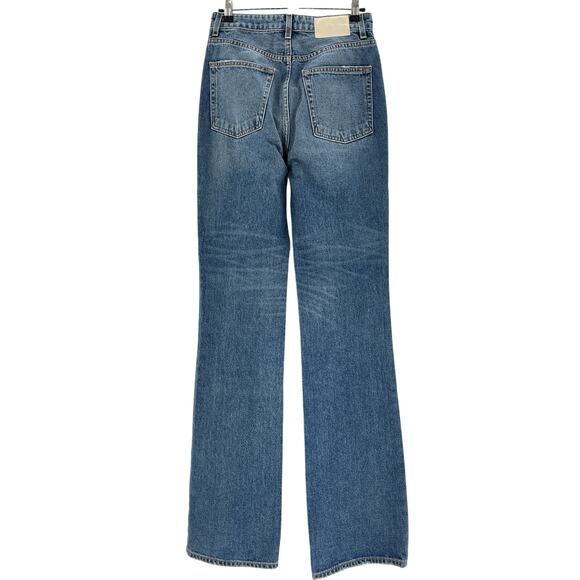 Grlfrnd 'Melanie' Blue Cotton High Rise Boot Cut Denim Jean Size 26 - Picture 3 of 4